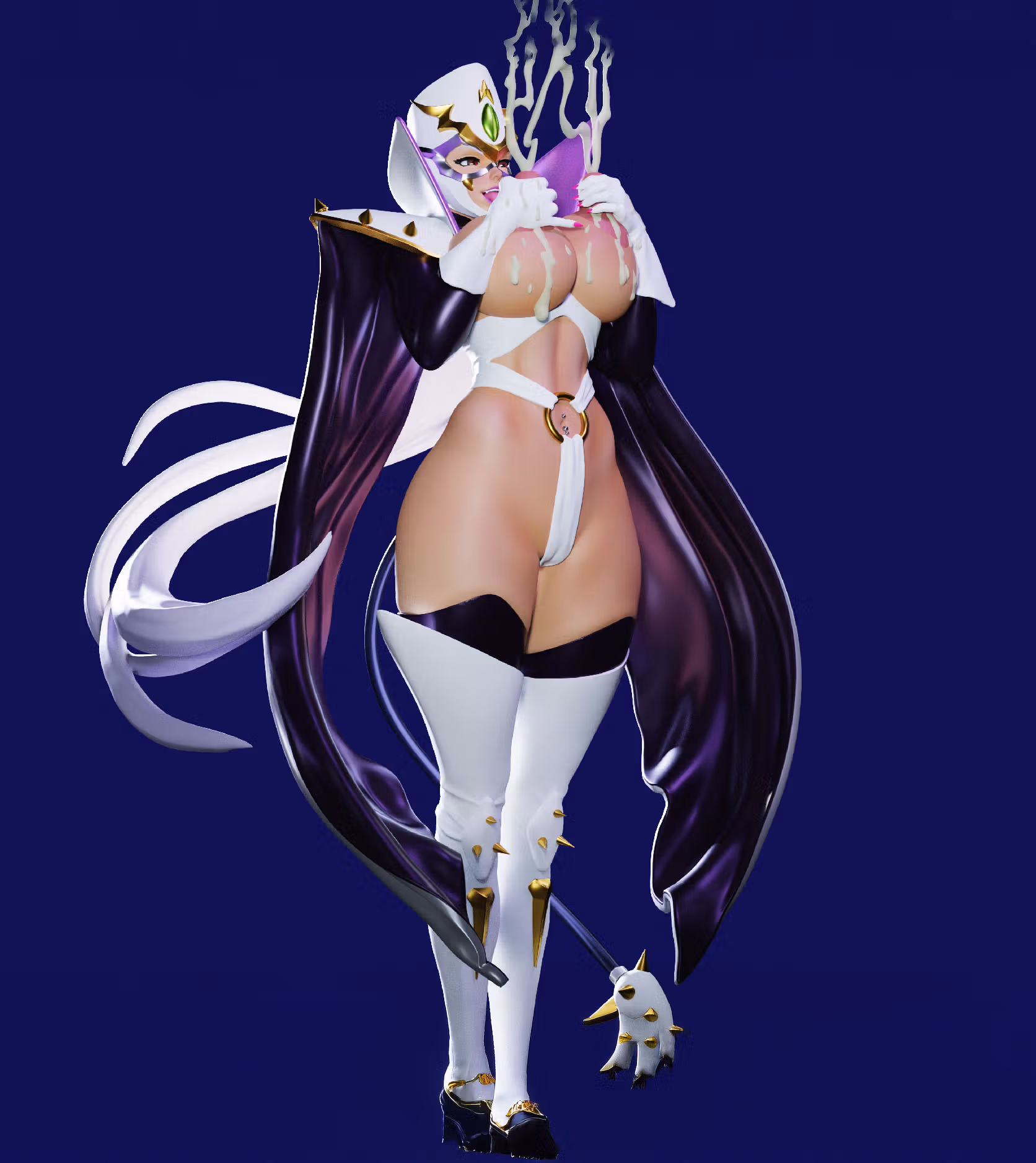 Phantom Lady Statue | Mahou Kaiju Fanart von Freyas Fantasys NSFW,Futa 3d printed statue,3d printed,3d printed figure,Mahou Kaiju Statue,Phantom Lady Statue,nsfw statue,futa figurines,futanari figurines,futanari statue,futa statue