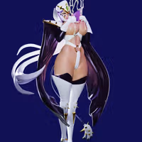 Phantom Lady Statue | Mahou Kaiju Fanart von Freyas Fantasys NSFW,Futa 3d printed statue,3d printed,3d printed figure,Mahou Kaiju Statue,Phantom Lady Statue,nsfw statue,futa figurines,futanari figurines,futanari statue,futa statue