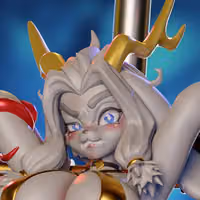 Sybil Furry Statue | Pseudoregalia Fanart von Onagaba SFW,NSFW,Futa 3d printed statue,3d printed,3d printed figure,Sybil Statue,Pseudoregalia Statue,futa statue,futa figurines,futanari figurines,futanari statue,nsfw statue,furry statue