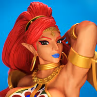 Estatua Urbosa | The Legend of Zelda Fan art por PEACHFIGURE SFW,NSFW 3d printed,3d printed statue,The Legend of Zelda statue,Urbosa statue,nsfw statue