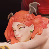 Freya Jack - O Pose Statue | Original Fanart von Freyas Fantasys SFW,NSFW,Futa 3d printed statue,3d printed,3d printed figure,Freya Statue,Original Statue,nsfw statue,futa figurines,futanari figurines,futanari statue,futa statue