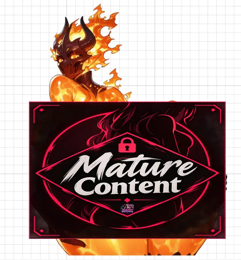 Flame Atronach NSFW Sticker | The Elder Scrolls Vinyl Sticker NSFW The Elder Scrolls,nsfw sticker,Flame Atronach sticker,Skyrim stickers