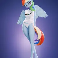 Rainbow Dash Furry Statue | My Little Pony Fan Art by Chyvak SFW,NSFW 3d printed figure,3d printed,My Little Pony Statue,Rainbow Dash statue,furry statue,nsfw statue