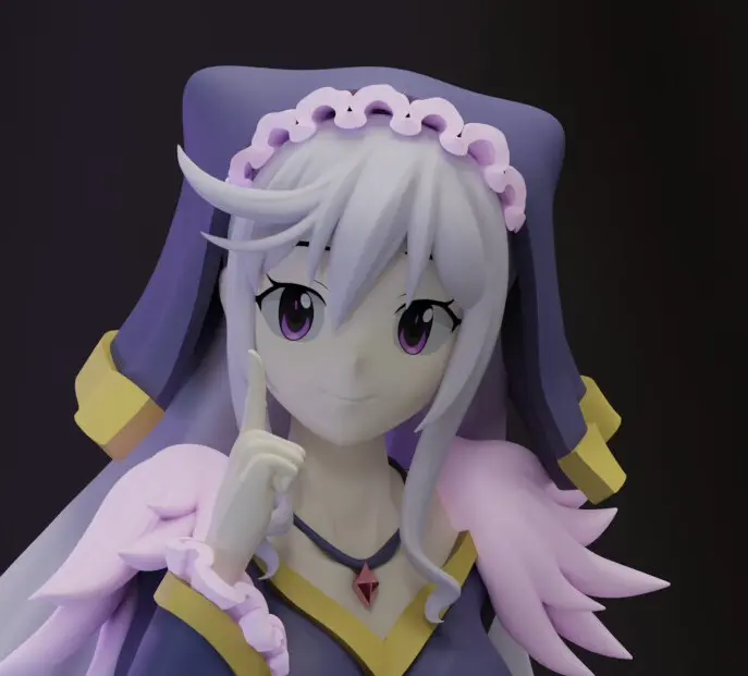 Lady Eris Statue | KonoSuba Fanart von MoonFigures SFW 3d printed,3d printed statue,Eris Statue,konosuba statue,3d printed figure
