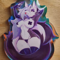 Loona Selfie Keychain | Helluva Boss Acrylic Keychain SFW And NSFW loona nsfw,loona keychain,furry keychain,SFW keychain,Helluva Boss,nsfw keychain