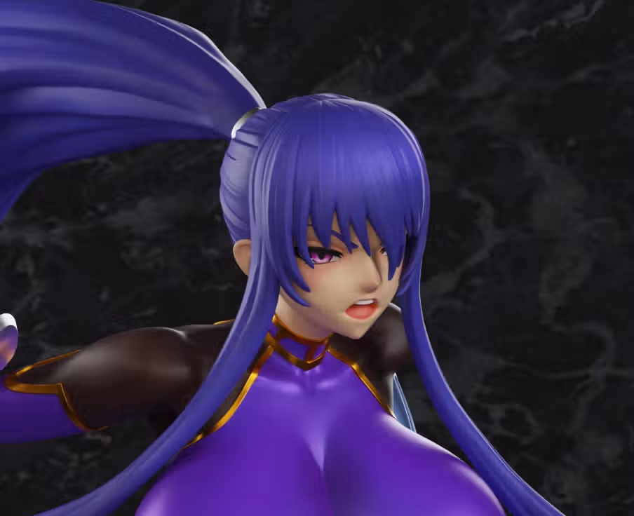 Akiyama Rinko Statue | Taimanin Murasaki Fan Art by PolyBitsArt SFW 3d printed statue,3d printed,Akiyama Rinko Statue,3d printed figure,Taimanin Murasaki Statue