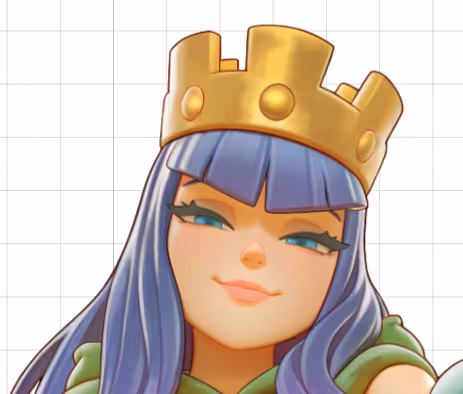 Archer Queen Sticker | Clash of Clans Vinyl Sticker SFW archer queen sticker,SFW stickers,Clash of Clans 