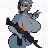 Arc9bird Rifle Furry Sticker | Garry's Mod Vinyl Sticker SFW sfw sticker,stickers,Arc9bird Rifle sticker,Garry's Mod sticker,furry sticker