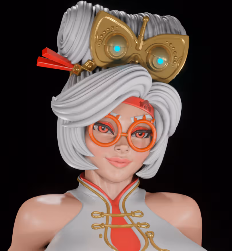 Purah Statue | The Legend of Zelda Fan Art by Digital Dark SFW,NSFW,Futa 3d printed statue,3d printed,nsfw statue,futa statue,3d printed figure,Purah Statue,The Legend of Zelda Statue,futa figurines,futanari figurines,futanari statue