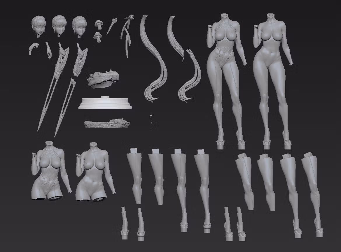 Figura EVE | Stellar Blade Fanart autorstwa Abe3D SFW,NSFW 3d printed statue,3d printed,nsfw statue,eve statue,Stellar Blade