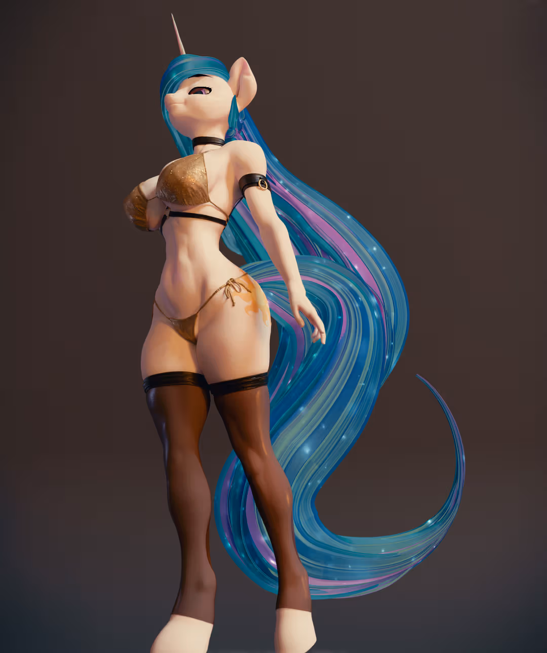 Statue Princess Celestia | My Little Pony Fan art par Melvelvin SFW,NSFW 3d printed statue,3d printed figure,nsfw statue,My Little Pony statue,Princess Celestia statue,futa statue