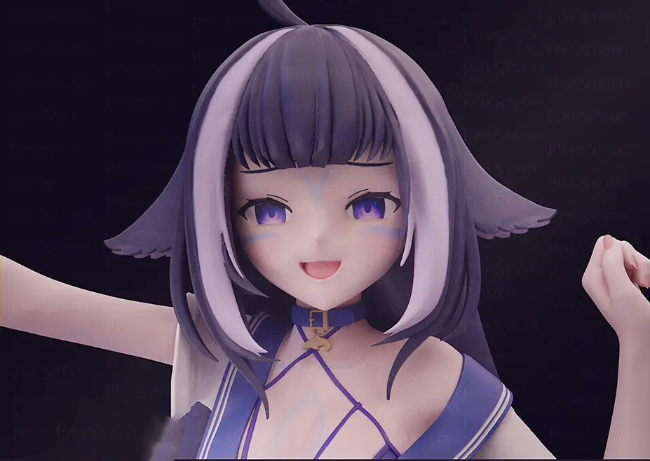 Statue Succubus Shylily | Vtuber Fan art par Pink Studio SFW,NSFW 3d printed statue,3d print statue,nsfw statue,Succubus Shylily Statue,Vtuber Statue,sfw statue