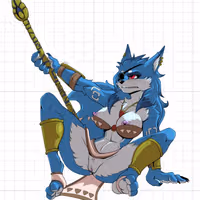 Krystal Eye Patch Furry Girl Sticker | Star Fox Vinyl Sticker NSFW krystal sticker,furry sticker,Star Fox sticker,NSFW stickers