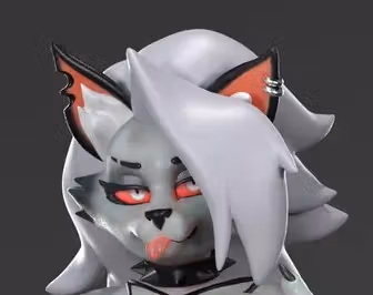 Loona Statue | Helluva Boss Fan Art by Anyonensfw SFW,NSFW,Futa 3d printed,3d printed statue,Loona Statue,Helluva Boss,furry statue,nsfw statue,futa statue,futa figurines,futanari figurines,futanari statue