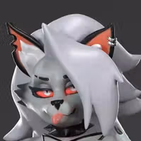 Loona Statue | Helluva Boss Fan Art by Anyonensfw SFW,NSFW,Futa 3d printed,3d printed statue,Loona Statue,Helluva Boss,furry statue,nsfw statue,futa statue,futa figurines,futanari figurines,futanari statue