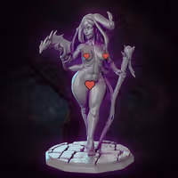 Sea Mage Ula Miniature | DnD Fan Art by Gaz Minis SFW,NSFW 3d printed,miniature,dnd miniature,Sea Mage Ula,3d printed miniature,nsfw miniature