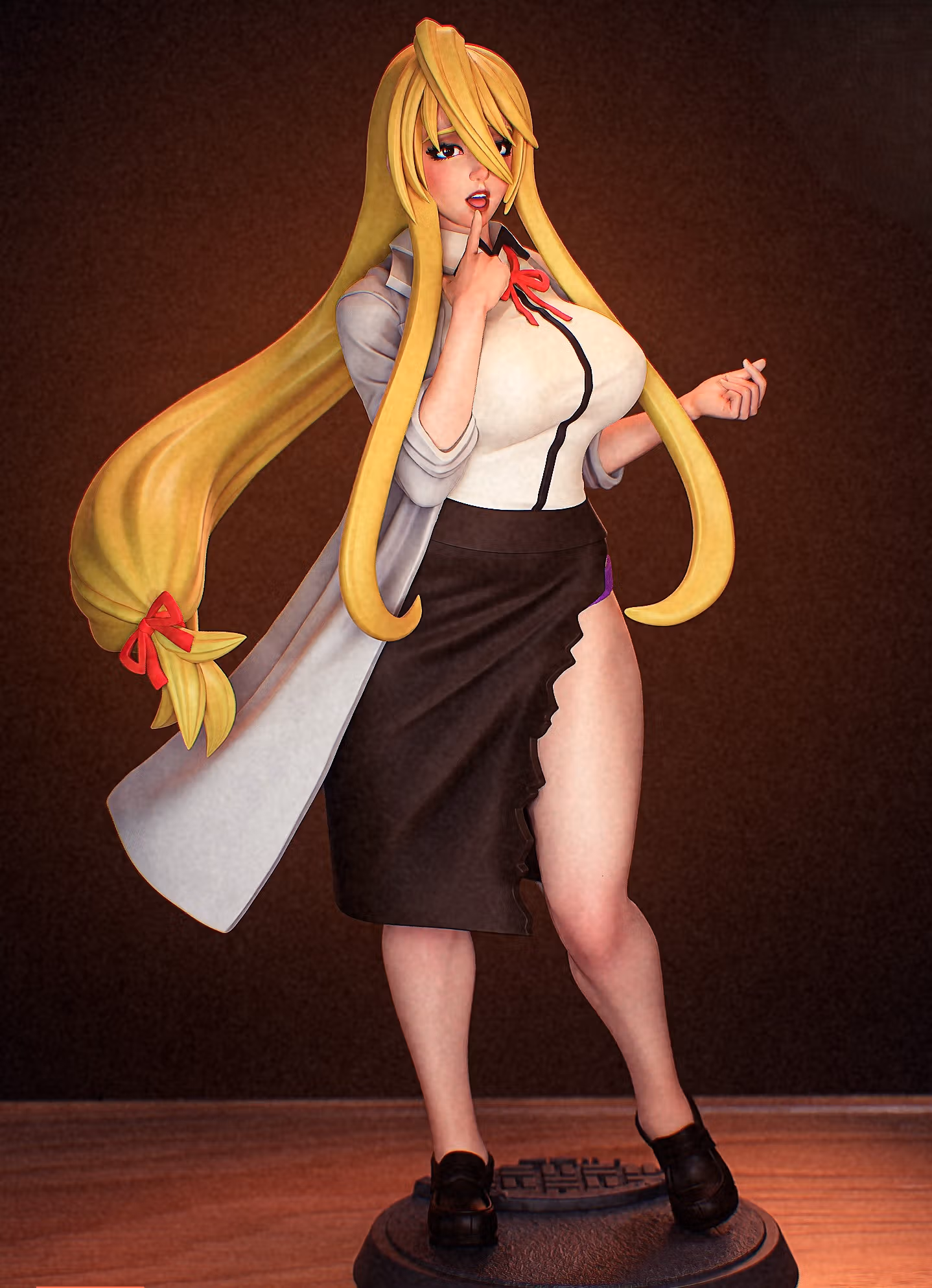 Figura Shizuka Marikawa | Highschool of the Dead Fanart autorstwa PEACHFIGURE SFW,NSFW 3d printed,3d printed statue,Highschool of the Dead statue,Shizuka Marikawa statue,nsfw statue
