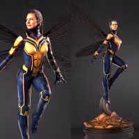 The Wasp Statue | Marvel Fan Art by VX-Labs SFW 3d printed statue,3d printed,3d printed figure,The Wasp Statue,Marvel Statue