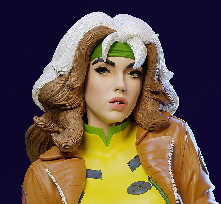 Rogue Statue | X-Men Fan Art by E.S Monster SFW,NSFW 3d printed,3d printed statue,nsfw statue,Rogue statue,X-Men statue