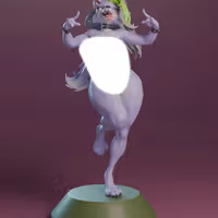 Figura Roxanne | Five Nights at Freddy's Fanart autorstwa NaughtyVault NSFW 3d printed,3d printed statue,Roxanne Statue ,Nights at Freddy's statue,nsfw statue,furry statue