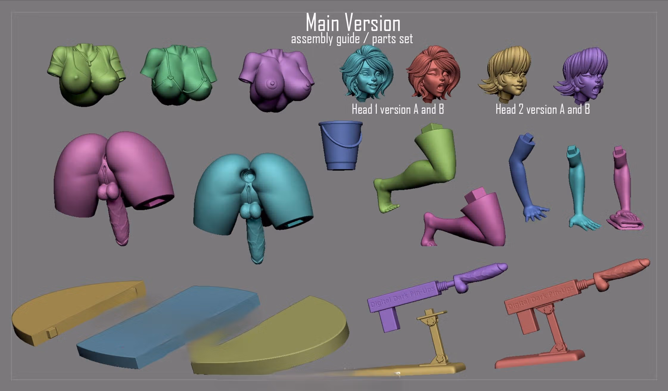 Aunt Cass Statue | Big Hero 6 Fanart von Digital Dark SFW,NSFW,Futa 3d printed statue,Big Hero 6,Aunt Cass,3d printed figure,nsfw statue,futa statue,futa figurines,futanari figurines,futanari statue
