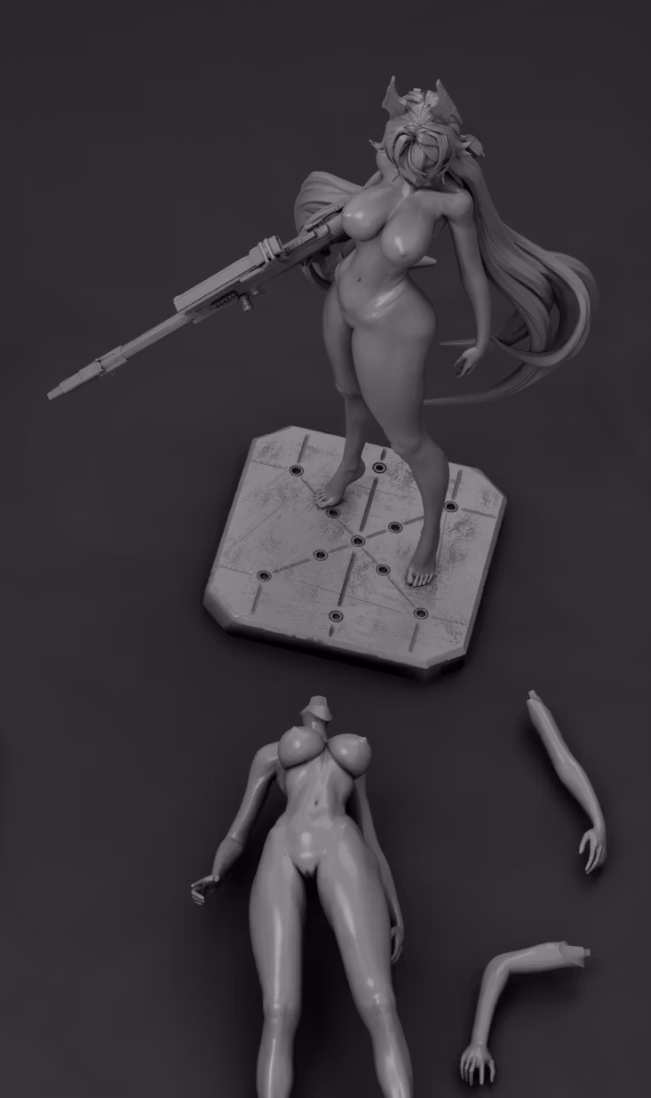 Red Hood Statue | NIKKE Fan Art by Gr8Tech SFW,NSFW 3d printed statue,nsfw statue,Red Hood statue,NIKKE statue,3d printed figure,3d printed