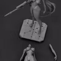 Red Hood Statue | NIKKE Fan Art by Gr8Tech SFW,NSFW 3d printed statue,nsfw statue,Red Hood statue,NIKKE statue,3d printed figure,3d printed