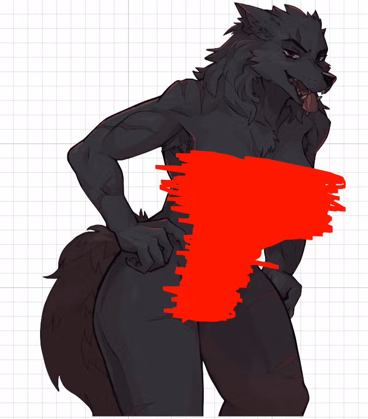 Blaidd Female/Futa Sticker | Elden Ring Vinyl-Sticker NSFW,Futa furry sticker,NSFW stickers,Elden Ring,Futa sticker,Blaidd sticker