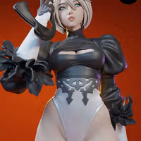 2B NieR Statue | NieR: Automata Fan Art by E.S Monster SFW,NSFW 3d printed,3d printed statue,nsfw statue,2B NieR statue,NieR: Automata statue
