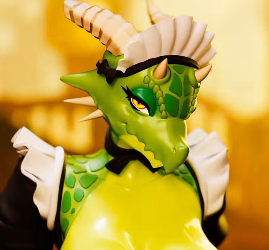 Argonian Maid Furry Statue | Elder Scrolls Fan Art by Tarsis SFW 3d printed,3d printed statue,Elder Scrolls Statue,Argonian Maid statue,3d printed figure,sfw statue