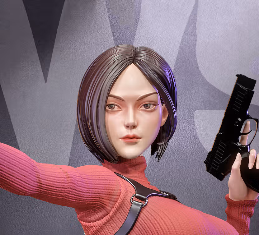 Ada Wong Statue | Resident Evil Fan Art by CW Studios SFW,NSFW 3d printed statue,Resident Evil statue,3d printed,Ada Wong Statue,3d printed figure,nsfw statue