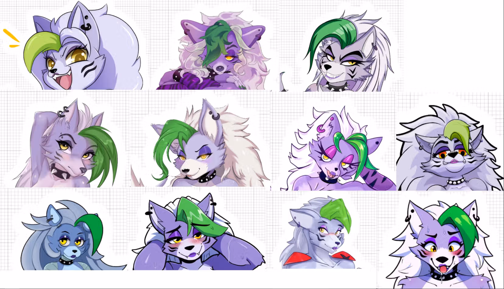 Roxanne wolf Nsfw Mega Pack Sticker | Five Nights at Freddy's Vinyl Sticker NSFW furry sticker,roxanne sticker,nsfw sticker,Nights at Freddy's ,Roxanne wolf sticker