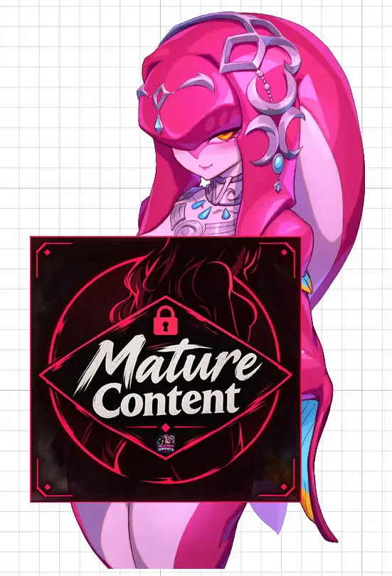 Autocollant Princess Mipha | The Legend of Zelda Autocollant en vinyle NSFW,Futa The Legend of Zelda stickers,Nsfw sticker,Princess Mipha sticker,futa sticker ,futanari sticker 