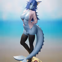 Vaporeon Eevee Statue | Pokemon Fanart von FunserviceSTL SFW,NSFW,Futa 3d printed,3d printed statue,nsfw statue,futa statue,furry statue,Vaporeon Statue,Pokémon Statue,futa figurines,futanari figurines,futanari statue