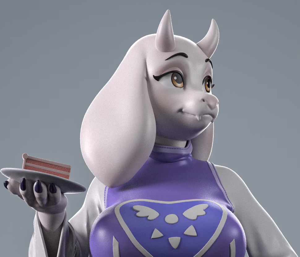 Toriel Goat Statue | Undertale Fan Art by Anyonensfw SFW,NSFW 3d printed,3d printed statue,nsfw statue,Toriel Goat Statue,Undertale Statue