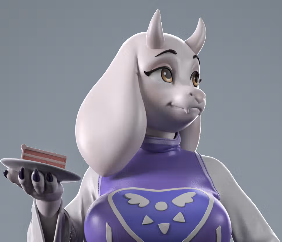 Toriel Goat Statue | Undertale Fan Art by Anyonensfw SFW,NSFW 3d printed,3d printed statue,nsfw statue,Toriel Goat Statue,Undertale Statue