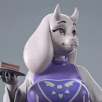 Toriel Goat Statue | Undertale Fan Art by Anyonensfw SFW,NSFW 3d printed,3d printed statue,nsfw statue,Toriel Goat Statue,Undertale Statue
