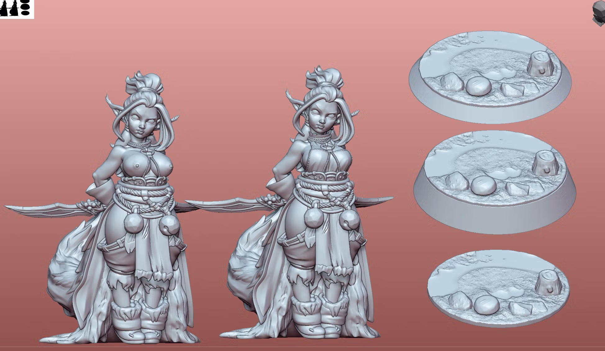 Harlow the Silurian Miniature | DnD Fan Art by Gaz Minis SFW,NSFW 3d printed,miniature,dnd miniature,Harlow the Silurian,3d printed miniature,nsfw miniature