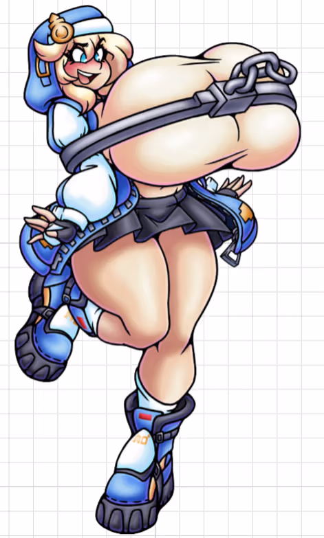 Naklejka Bridget Big Boobs | Guilty Gear Naklejka winylowa SFW stickers,Guilty Gear sticker,Bridget sticker,sfw sticker
