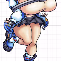 Naklejka Bridget Big Boobs | Guilty Gear Naklejka winylowa SFW stickers,Guilty Gear sticker,Bridget sticker,sfw sticker