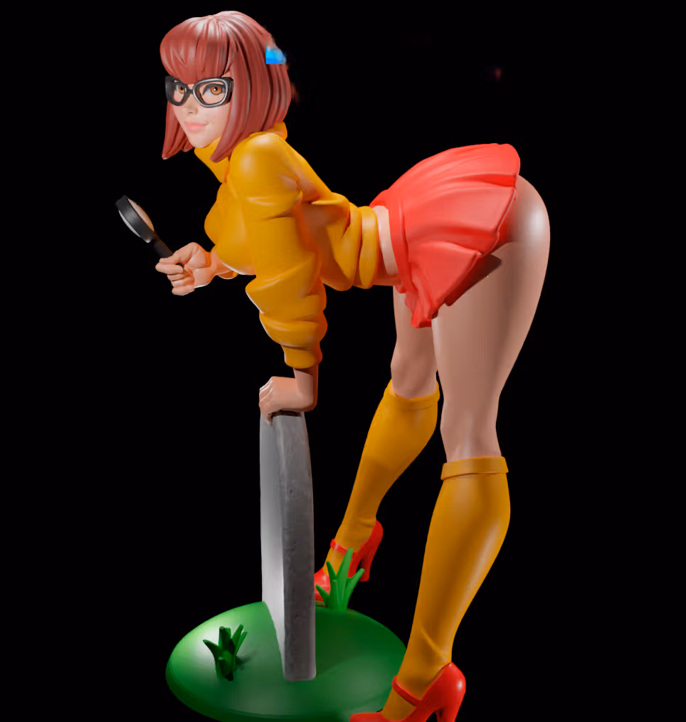Velma Statue | Scooby-Doo Fan Art by Digital Dark SFW,NSFW,Futa 3d printed statue,3d printed,nsfw statue,3d printed figure,Velma Statue,Scooby-Doo Statue,futa statue,futa figurines,futanari figurines,futanari statue