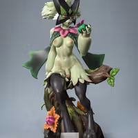 Meowscarada Statue | Pokemon Fan Art by Anyonensfw SFW,NSFW,Futa 3d printed,3d printed statue,nsfw statue,futa statue,furry statue,Meowscarada Statue,Pokémon Statue,futa figurines,futanari figurines,futanari statue