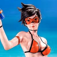 Estatua Tracer | Overwatch Fan art por PEACHFIGURE SFW,NSFW 3d printed statue,3d printed,nsfw statue,3d printed figure,Tracer statue,Overwatch statue