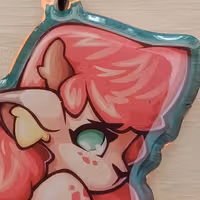 Portachiavi Faun Furry Girl | Original Portachiavi acrilico NSFW Faun keychain,furry keychain,Original keychain,nsfw keychain