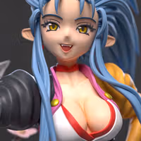 Ryoko Hakubi Statue | Tenchi Muyo Fan Art by Azerama SFW,NSFW 3d printed,3d printed statue,nsfw statue,Ryoko Hakubi statue,Tenchi Muyo statue