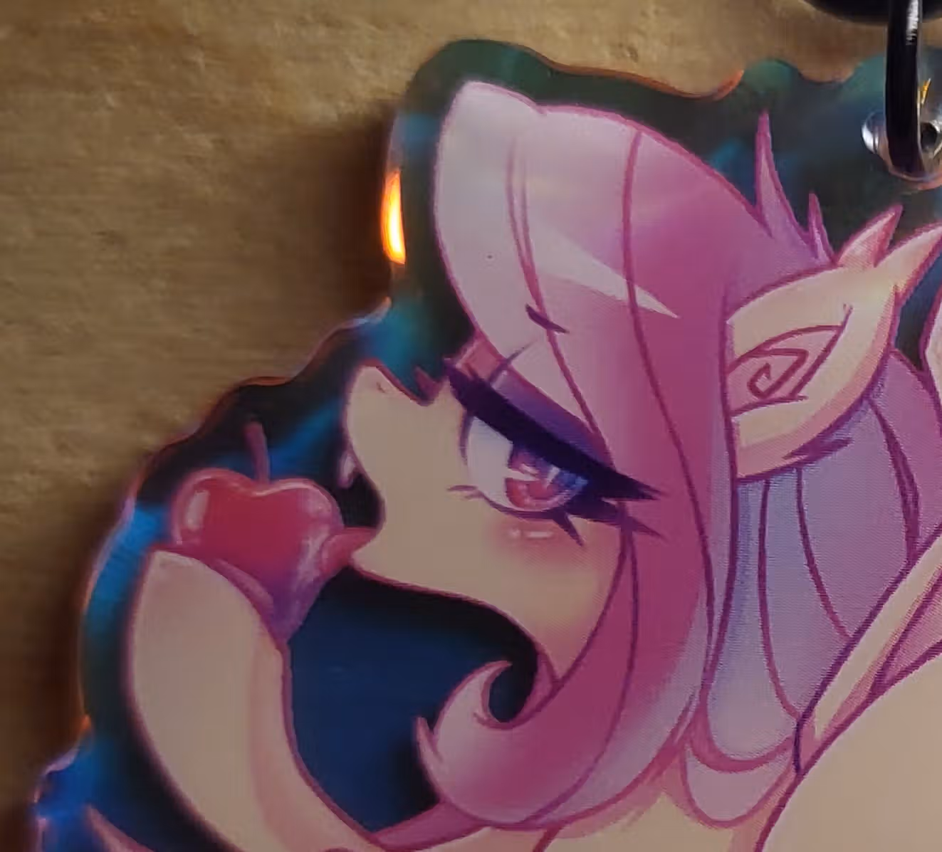 Flutterbat NSFW Keychain | My Little Pony Acrylic Keychain NSFW My Little Pony,Flutterbat Keychain,furry keychain,nsfw keychain