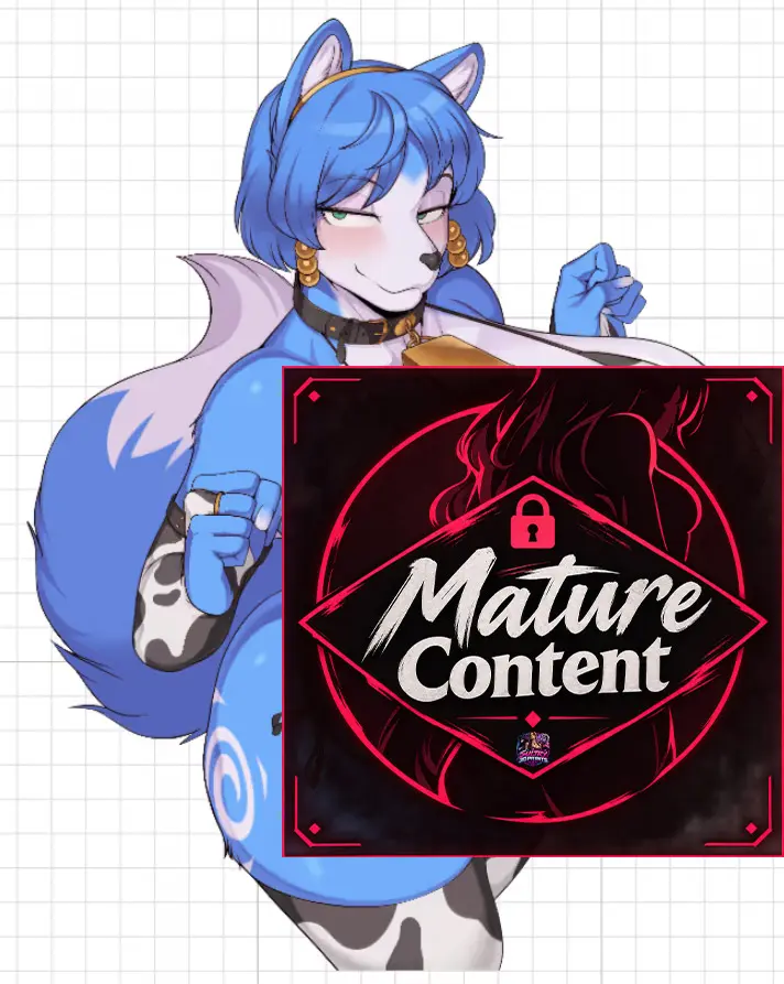 Krystal Big Boobs Furry Sticker | StarFox Vinyl-Sticker NSFW furry sticker,nsfw sticker,Krystal sticker,starfox sticker