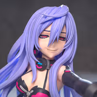 Iris Heart Statue | Hyperdimension Neptunia Fan Art by Azerama SFW,NSFW 3d printed,3d printed statue,nsfw statue,Iris Heart statue,Hyperdimension Neptunia statue