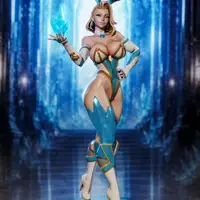 Figura Emma Frost Bunny Suit | Marvel Rivals Fanart autorstwa PEACHFIGURE SFW,NSFW 3d printed statue,3d printed,nsfw statue,3d printed figure,Emma Frost statue,marvel statue