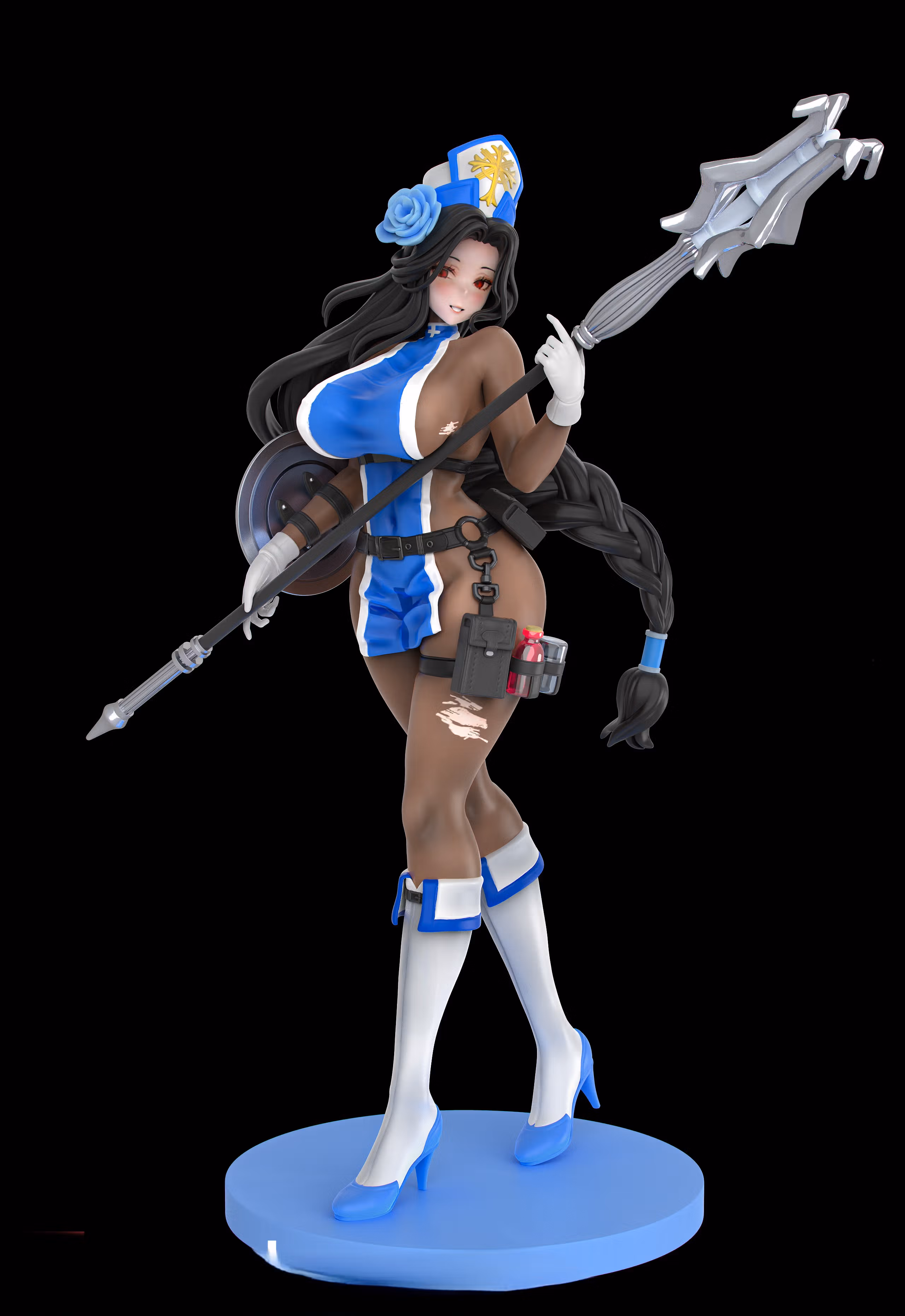 Figura Maiden Ice Rose | NIKKE Fanart autorstwa Sin3Dstudio SFW 3d printed statue,Maiden Ice Rose statue,NIKKE statue,3d printed figure,3d printed